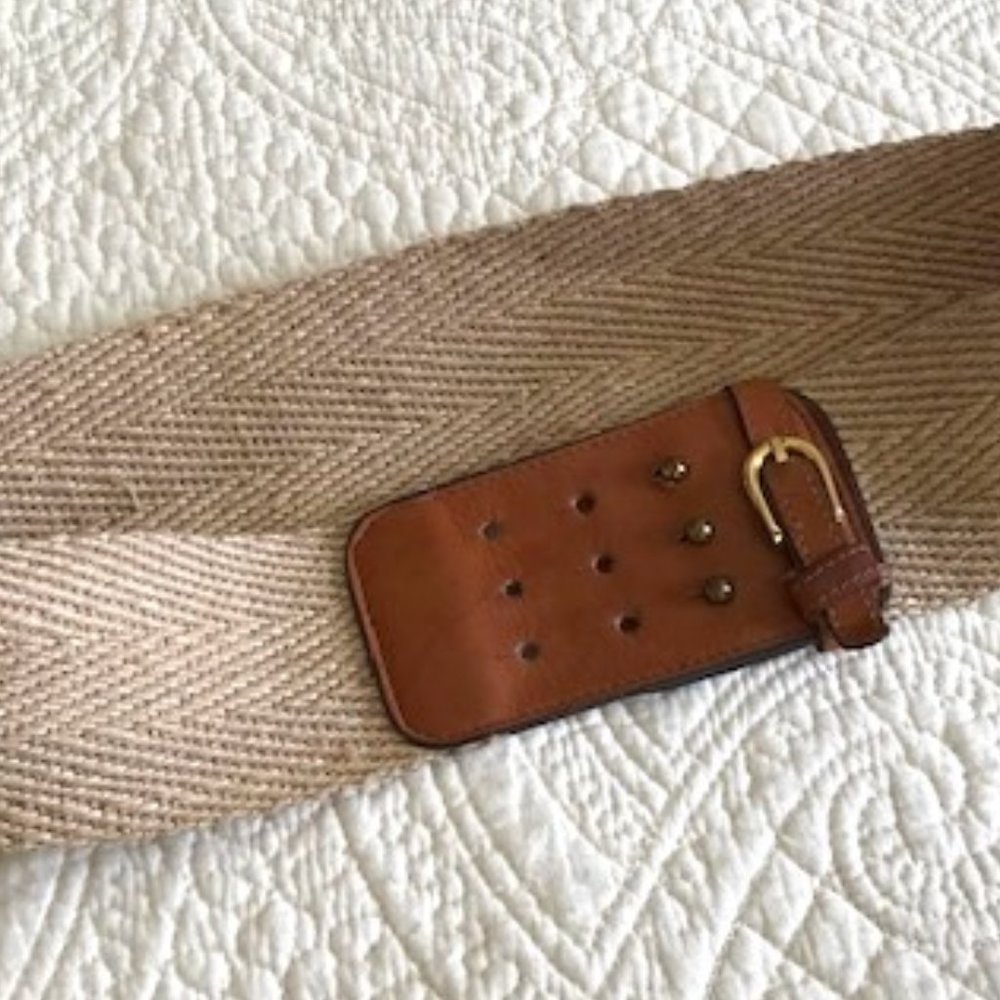 Vintage Adjustable Wide Belt, 31 3/4" X 2 1/2"